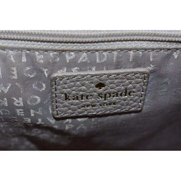 Kate Spade Womens Allyn Chester Street Satchel Leather Handbag Beige/Black Purse - Picture 16 of 16